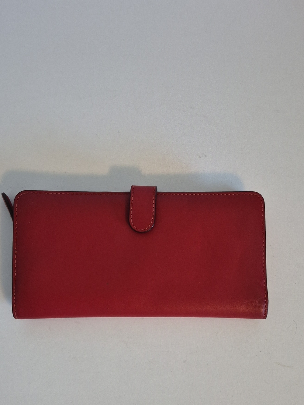 Red Coach Wallet Card Organizer Cash Check 7.5 Inch - Picture 2 of 6